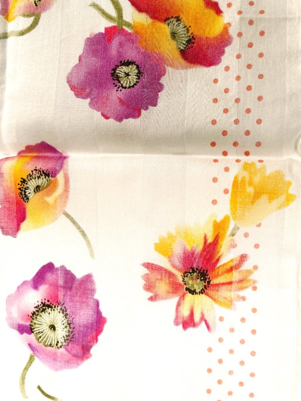 NWT Yves Saint Laurent Floral Scarf - Picture 15 of 15
